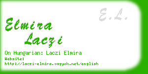 elmira laczi business card